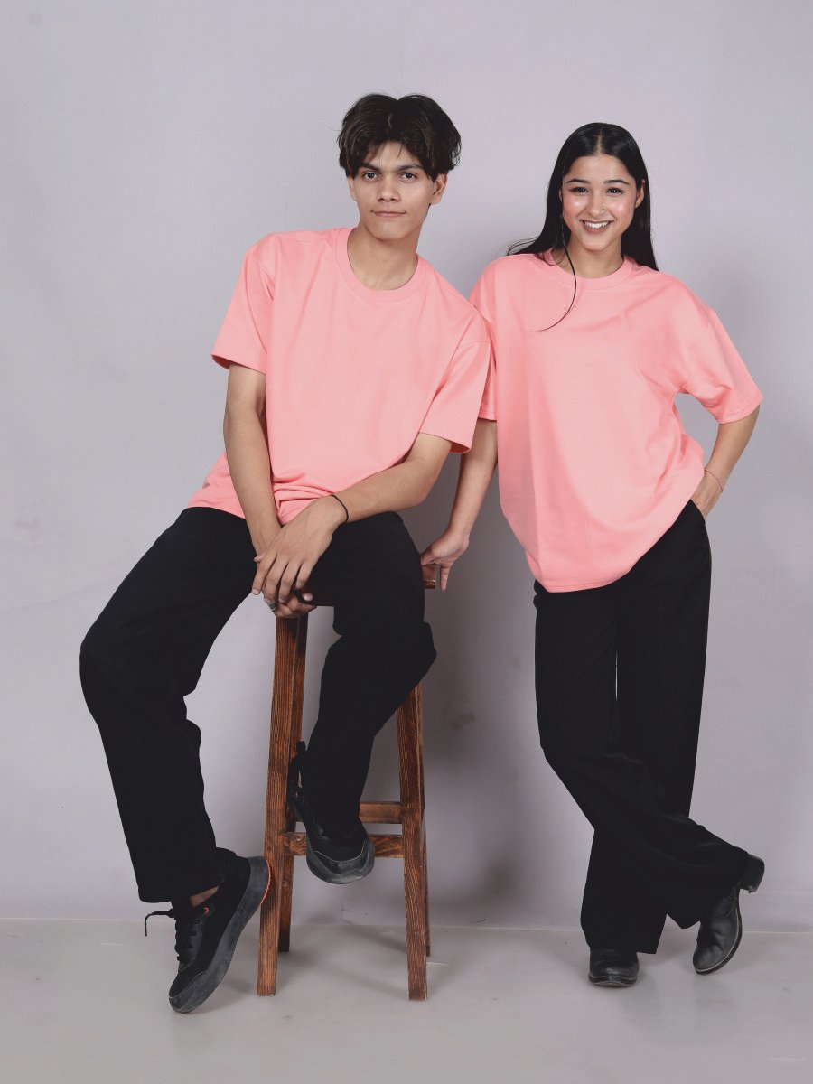Beach-Peach Premium 220 GSM oversize T-shirt