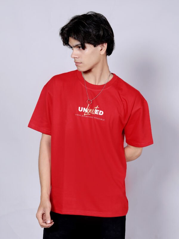 I M Possible - Premium Red oversize T-shirt - Image 3