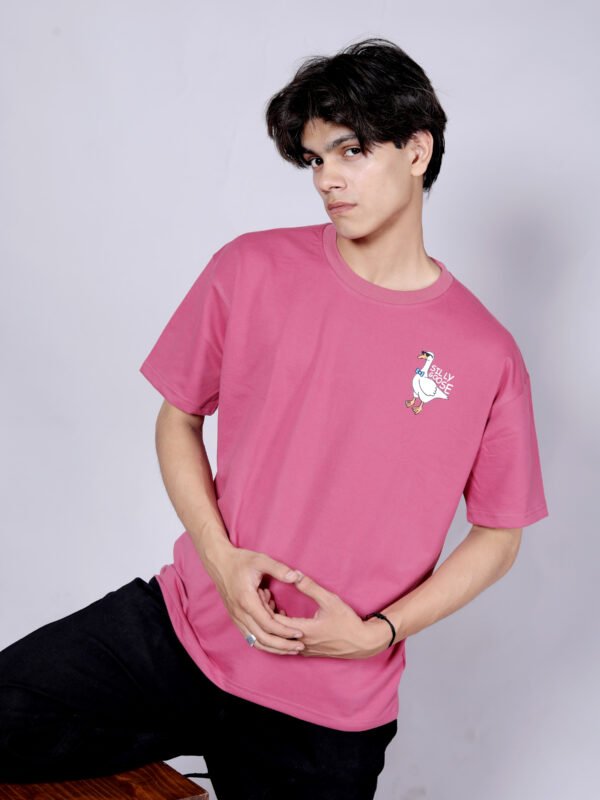 Silly Goose - Premium onion pink oversize T-shirt - Image 6