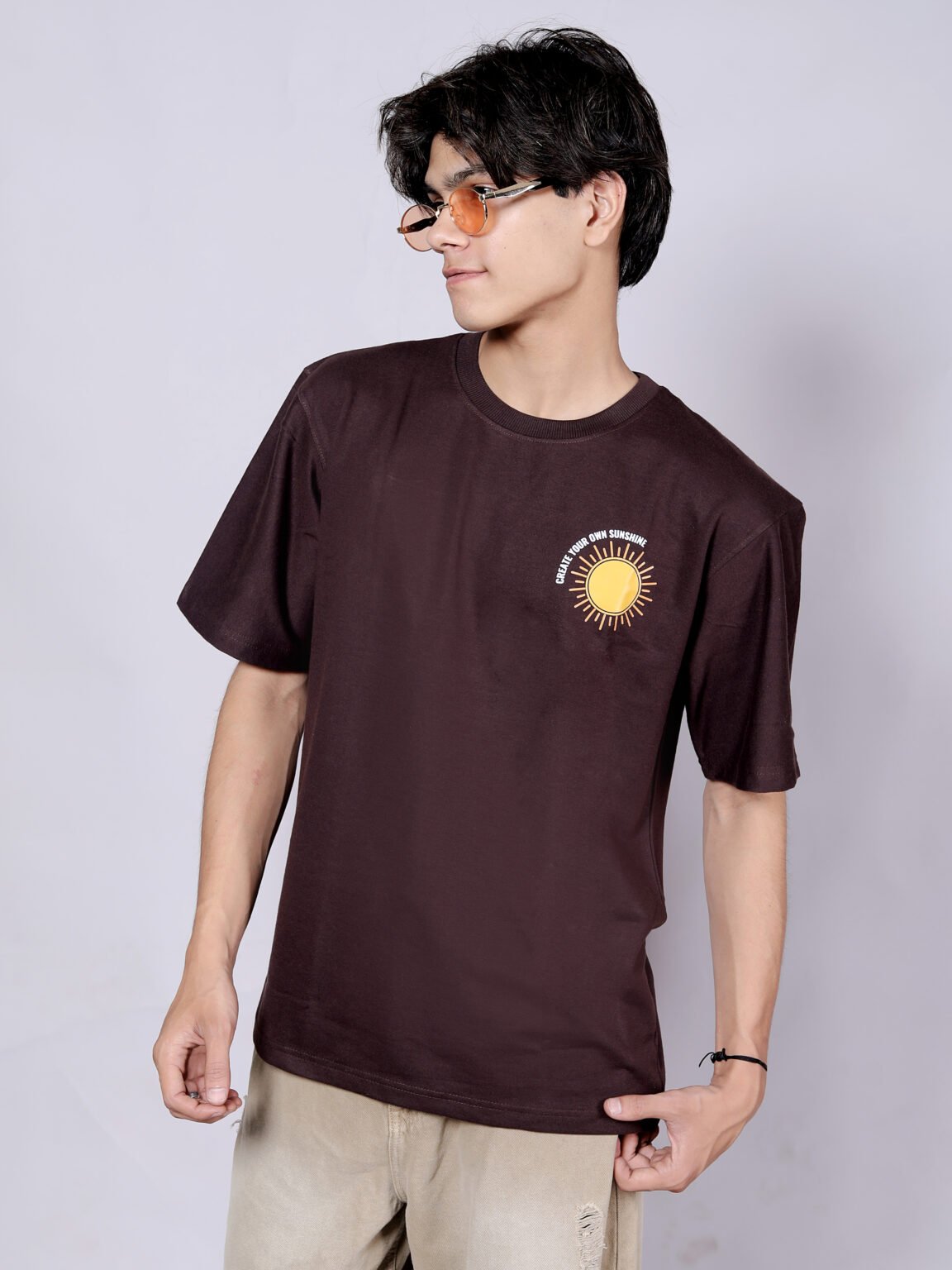 Sunshine - Premium hot chocolate oversize T-shirt