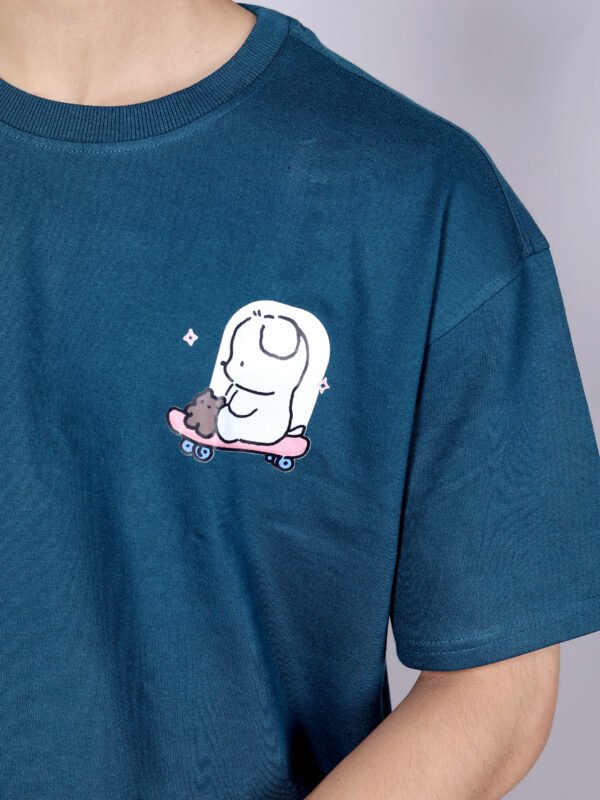 Teddy Love - Premium Airforce oversize T-shirt - Image 3