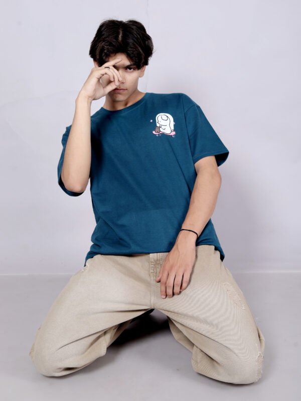 Teddy Love - Premium Airforce oversize T-shirt - Image 5