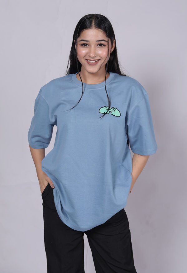 Annoying love - Premium M.Grey oversize T-shirt - Image 3