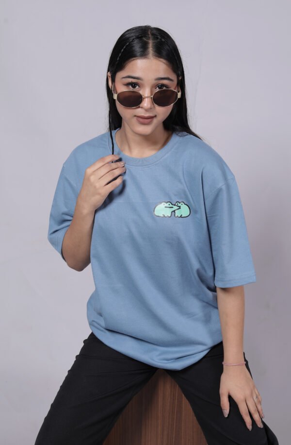 Annoying love - Premium M.Grey oversize T-shirt - Image 2