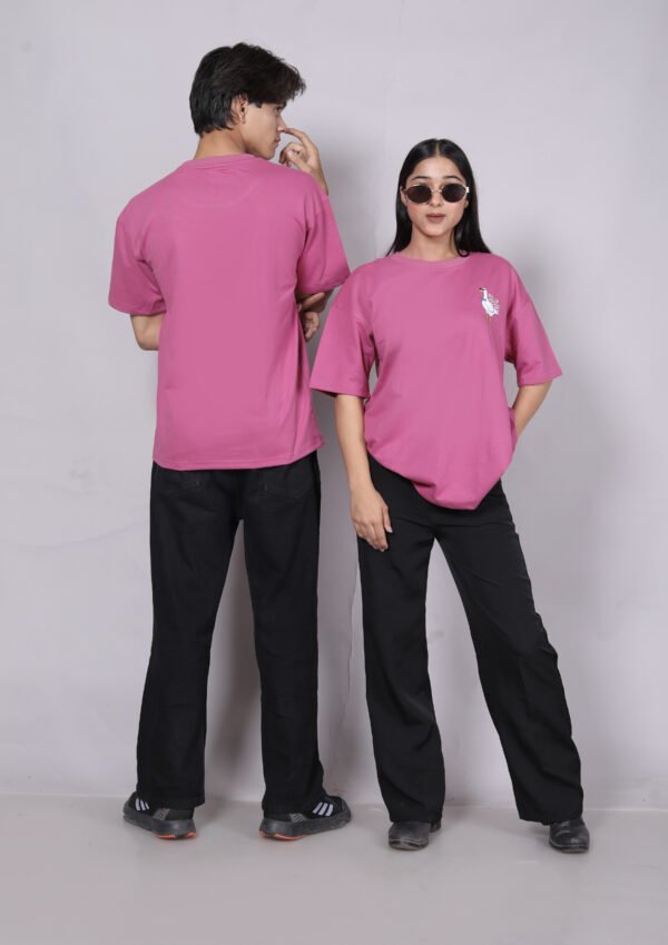 Silly Goose - Premium onion pink oversize T-shirt - Image 2