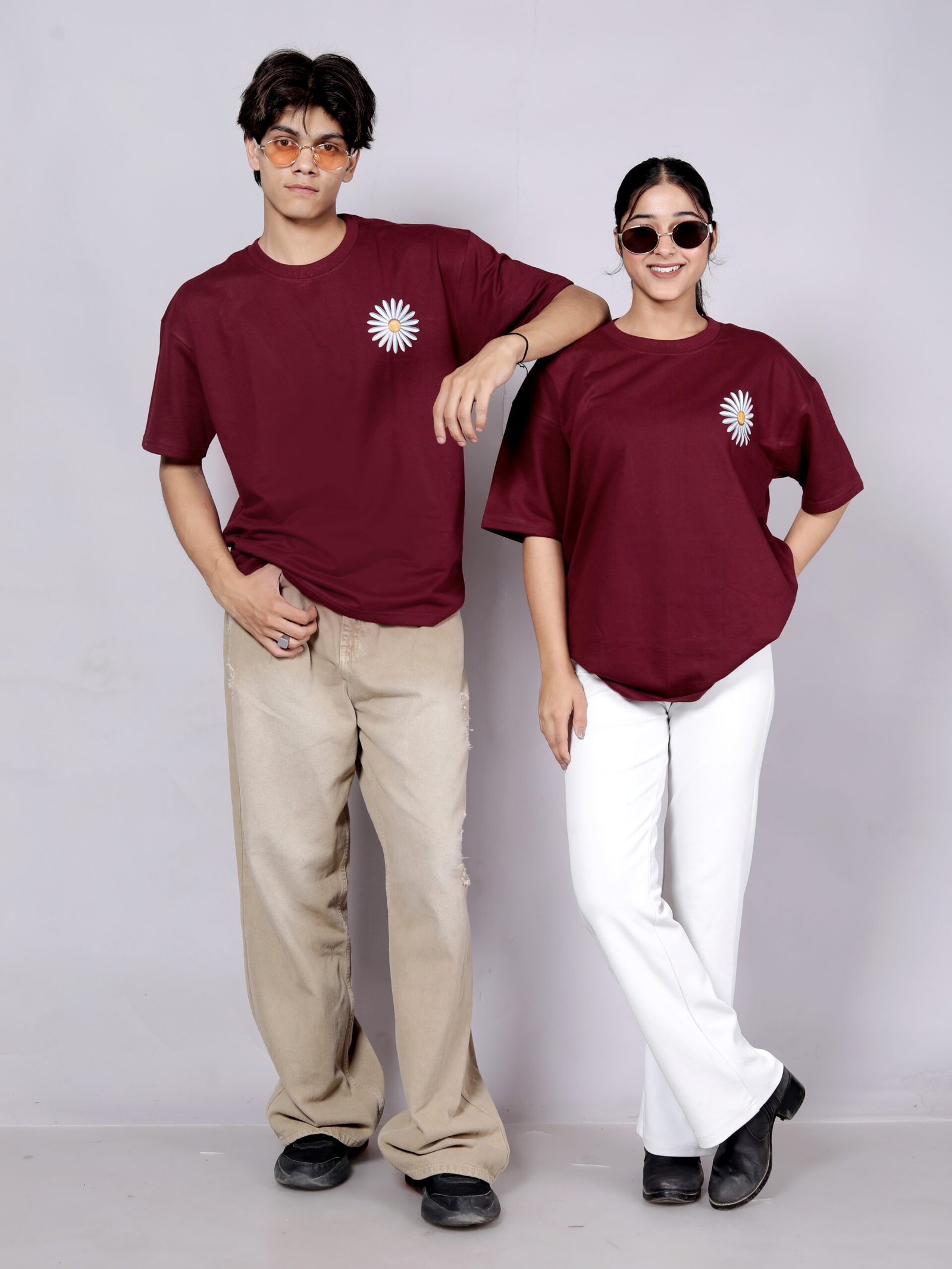 Blooming – Premium Old wine oversize T-shirt