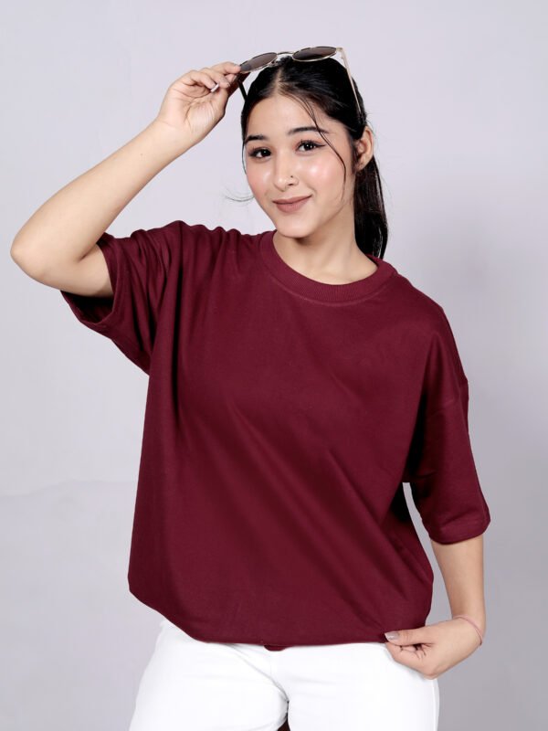Old wine Premium 220 GSM oversize T-shirt - Image 3