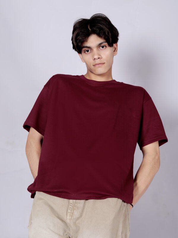 Old wine Premium 220 GSM oversize T-shirt - Image 2