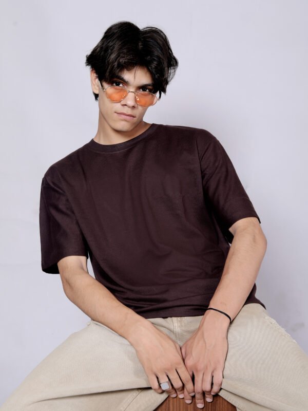 Hot chocolate Premium 220 GSM oversize T-shirt - Image 3