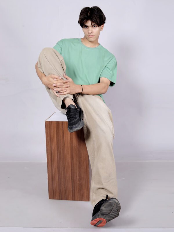 Dry fruit pistha Premium 220 GSM oversize T-shirt - Image 4
