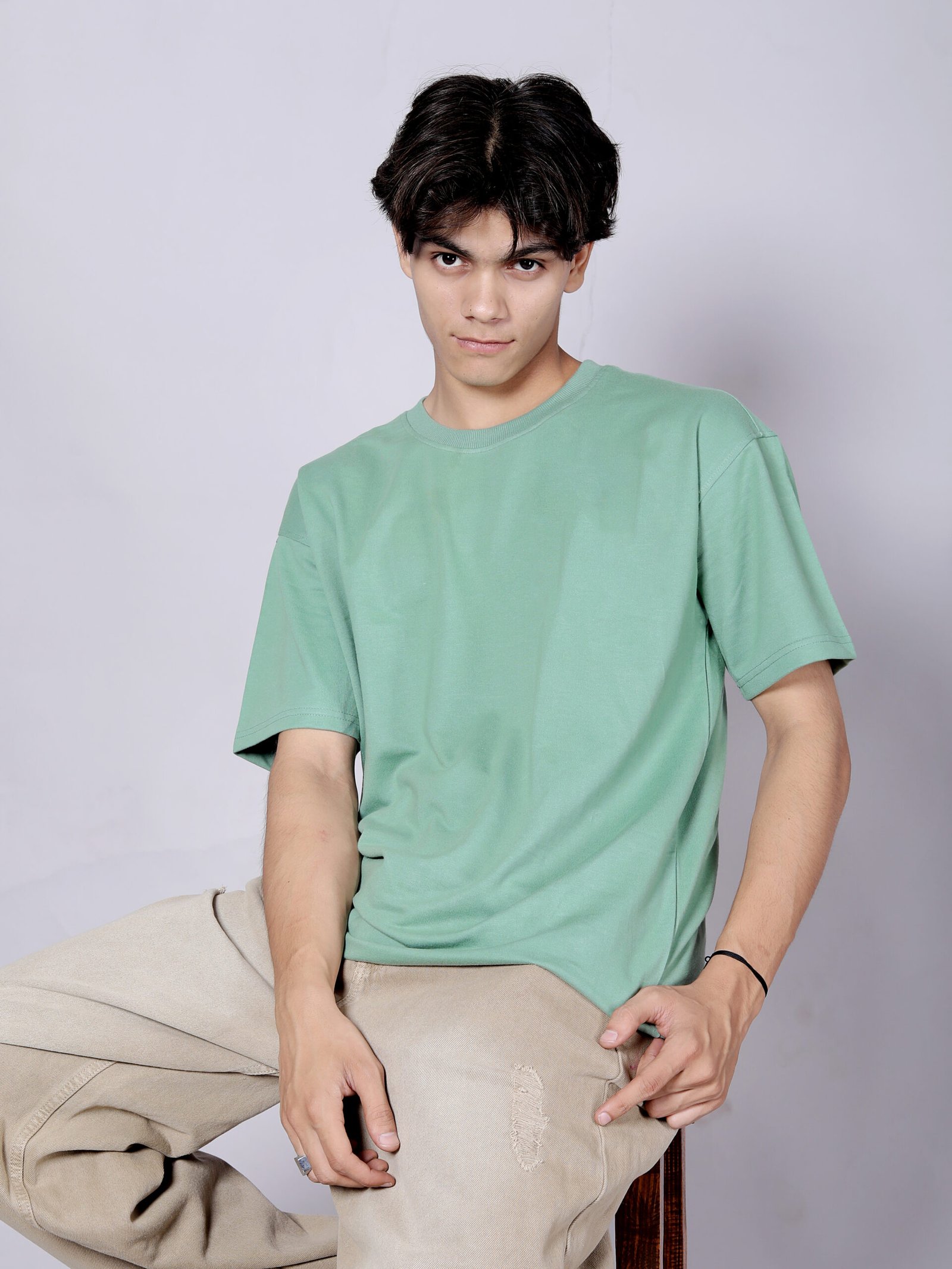 Dry fruit pistha Premium 220 GSM oversize T-shirt